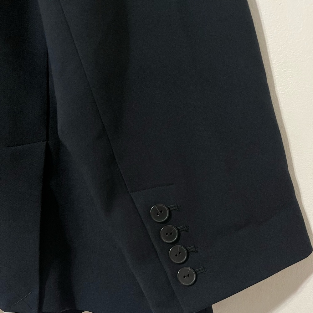 NWT Anthropologie Maeve Double-Breasted Blazer 26W Black - Picture 3 of 7